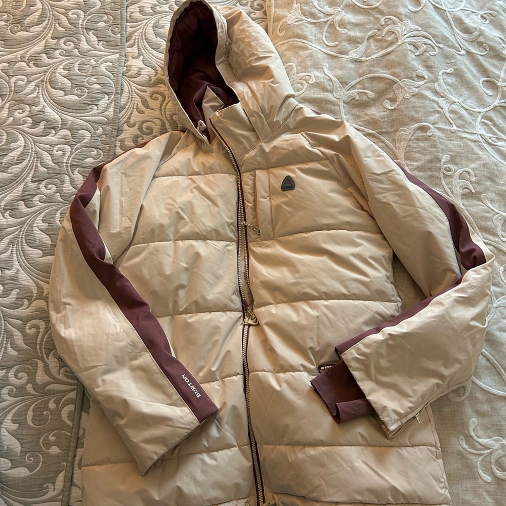 Burton Beige and Brown Hooded Jacket
